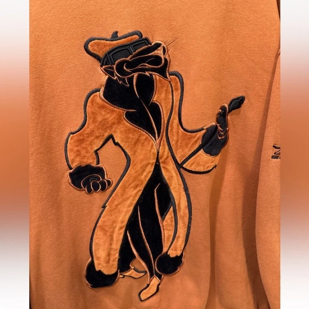 VTG Rare! Pelle  pelle oversized Orange Graphic Hoodie  Size XL See Description*
